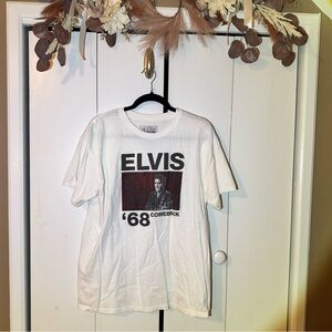 White Elvis '68 Comeback Short Sleeve Tee